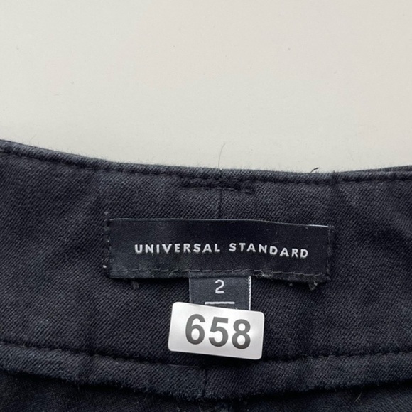 Universal‎ Standard Black Straight Leg High Rise Pants Size 2 Small - Picture 5 of 11